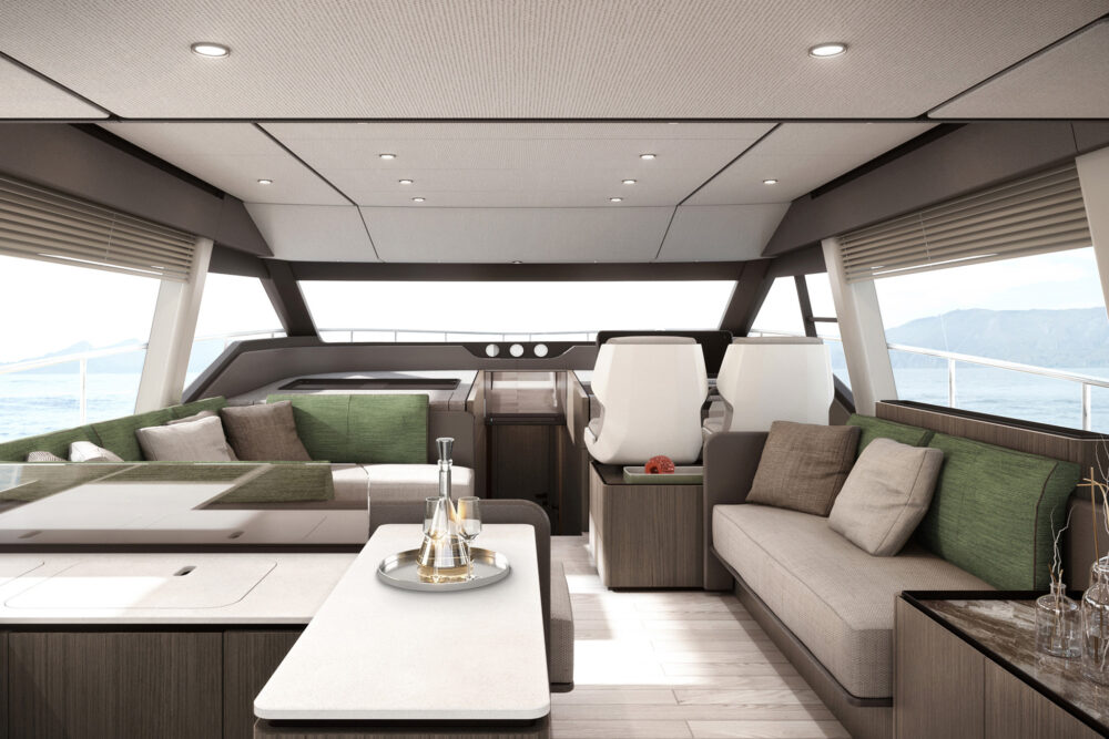 FERRETTI YACHTS 580 - Interior  FERRETTI YACHTS 580 - Interior