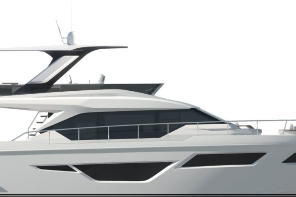Ferretti Yachts 580 - Layout - Profile - Hard Top