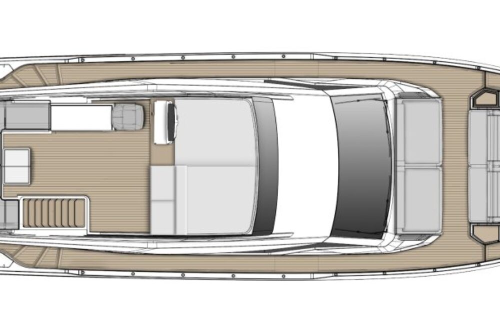 Ferretti Yachts 580 - Layout - Sun Deck