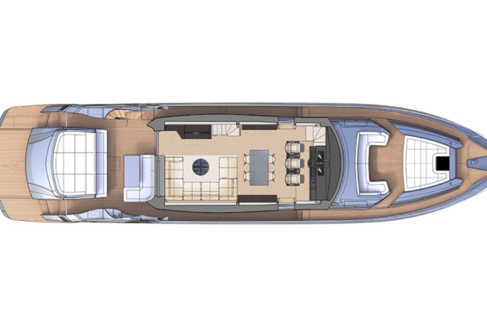 Pershing 8X - Layout - Main Deck Pershing 8X - Layout - Main Deck