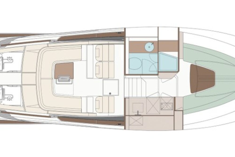 Riva 38 Rivamare “SALU” - Tlocrt 