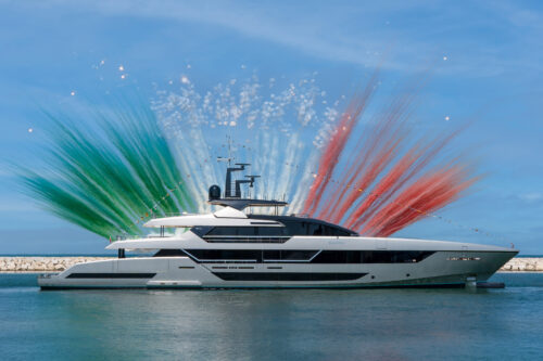 First Riva 54Metri launched in Ancona.