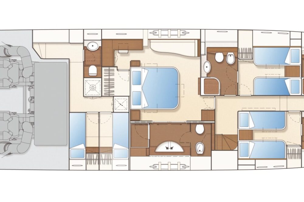 Ferretti Yachts Ferretti 780 “ALGIEDI” - Layout  Ferretti Yachts Ferretti 780 “ALGIEDI” - Layout