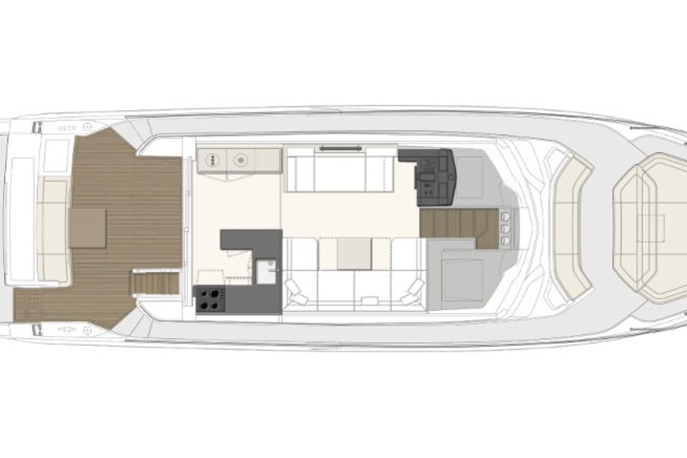 Ferretti Yachts Ferretti 550 - Layout 