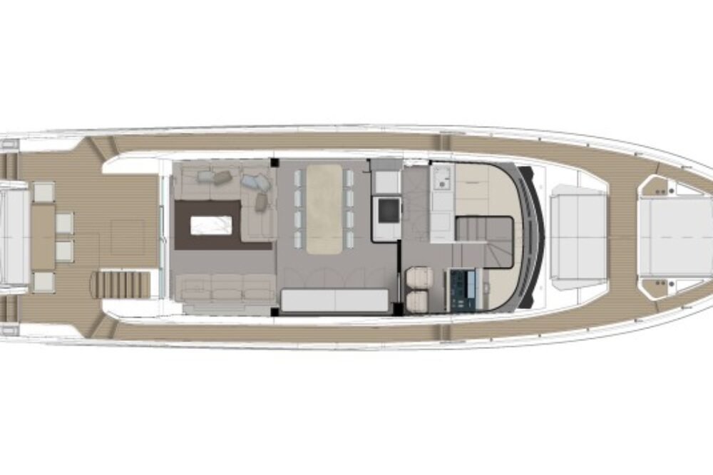 Ferretti Yachts 720 New - Расположение 