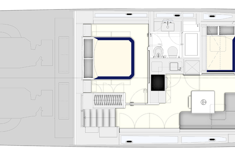 Itama 70 Project - Alaprajz - Lower Deck