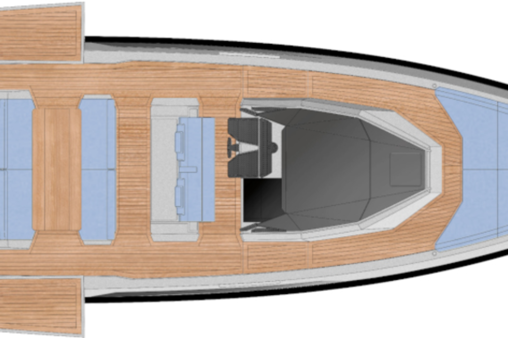 Wally wallytender48X - Układ - Main Deck