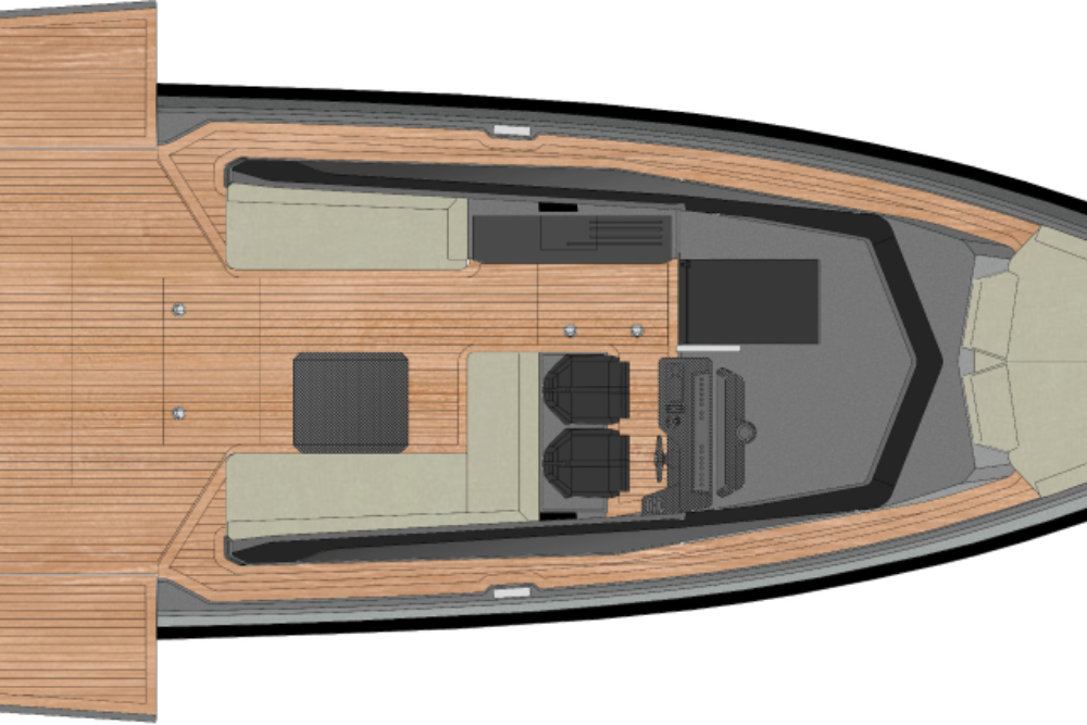 Wally wallytender43X - Расположение - Main Deck