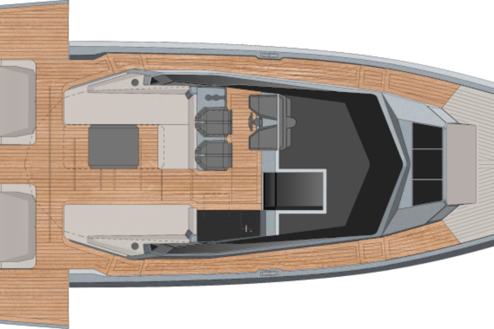 Wally wallypower50X New - Dispozice - Main deck
