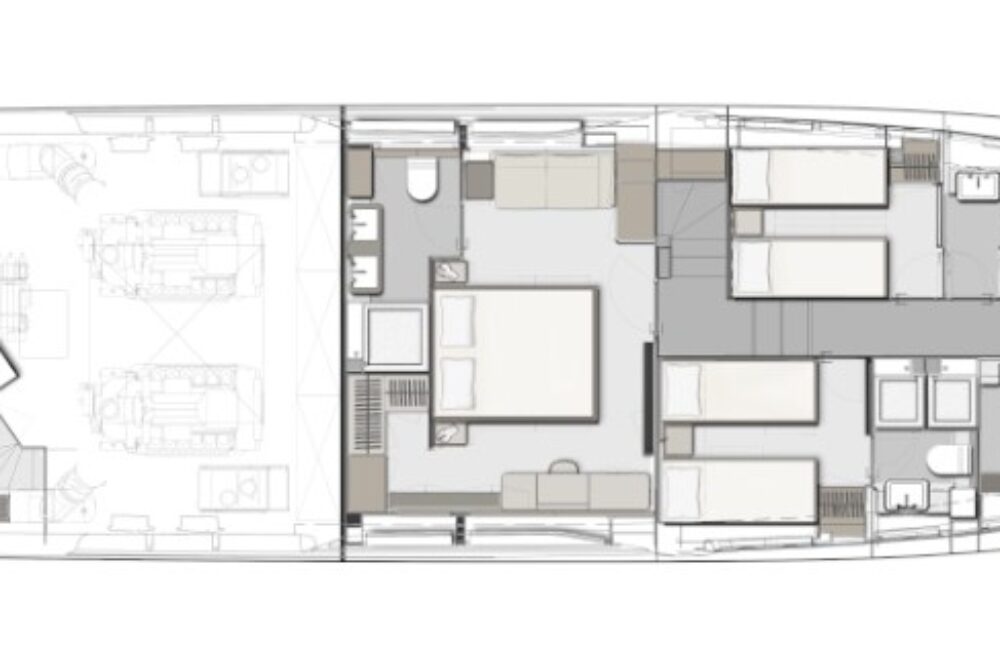 Ferretti Yachts 780 “FIFTY” - Layout 