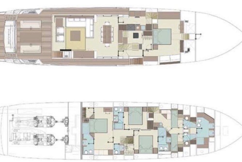 Bering 77 “VAI” - Layout 