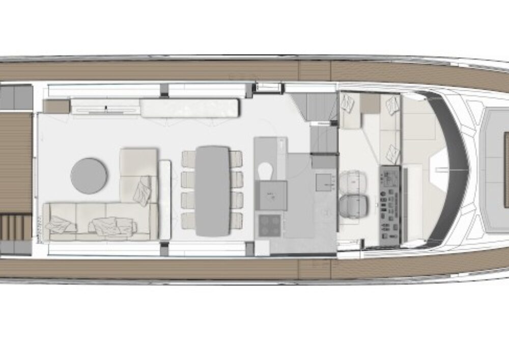 Ferretti Yachts 780 “FIFTY” - Layout 