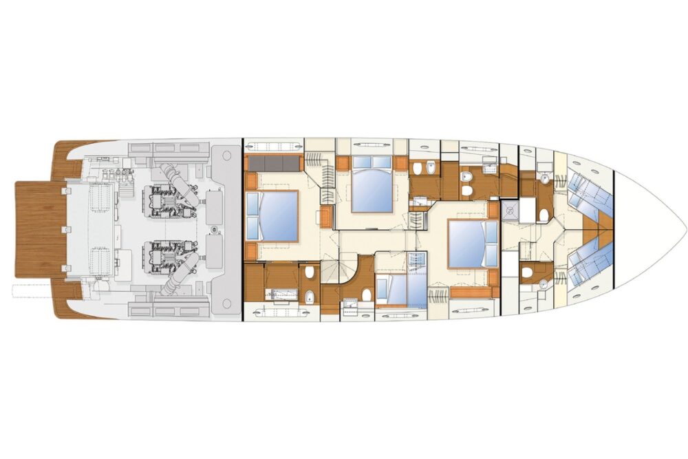 Ferretti Yachts 800 “El Sueno” - Layout 