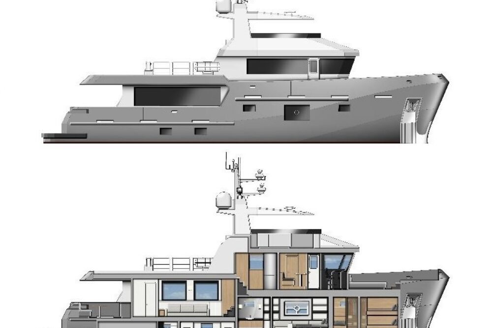 Bering 77 “VAI” - Layout 