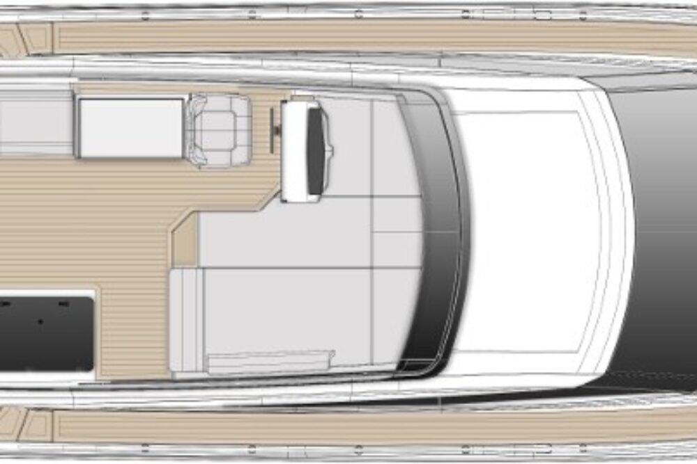 Ferretti Yachts 500 - Layout - Top view