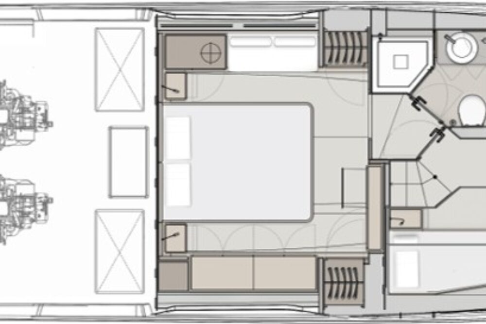 Ferretti Yachts 500 - Layout 